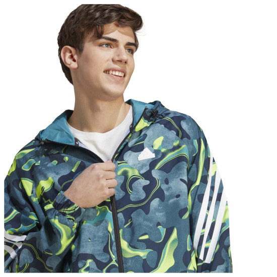 Adidas Ανδρική ζακέτα Future Icons AOP FZ Q3 Adidas Ανδρική ζακέτα Future Icons AOP FZ Q3